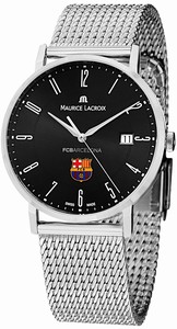 Maurice Lacroix Black Dial Stainless Steel Band Watch #EL1087-SS002-320 (Men Watch)