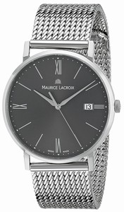 Maurice Lacroix Grey Dial Stainless Steel Band Watch #EL1087-SS002-810 (Men Watch)