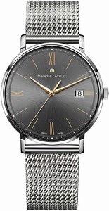 Maurice Lacroix Men's Dial Display Type : Analogue Water-restistant (bar) : 5 Diameter (without Crown) In Mm/inches : 38 / 15 Weight In G/ounces : 92 / 325 Watch #EL1087-SS002-812-1 (Men Watch)