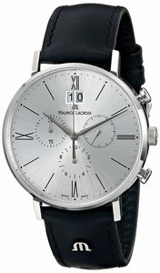 Maurice Lacroix Silver Dial Stainless Steel Band Watch #EL1088-SS001-110 (Men Watch)