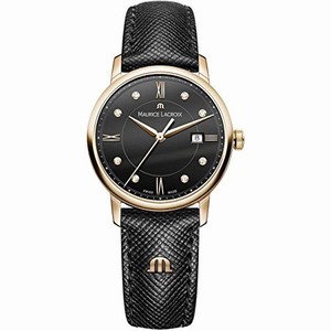 Maurice Lacroix Black Dial Stainless Steel Watch # EL1094-PVP01-350-1 (Men Watch)