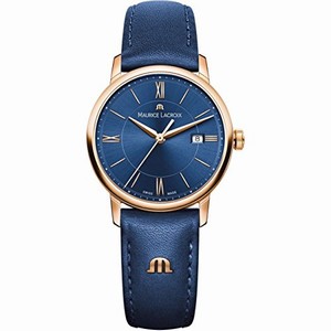 Maurice Lacroix Quartz Analog Date Blue Leather Watch # EL1094-PVP01-411-1 (Women Watch)