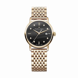Maurice Lacroix Black Dial Stainless Steel Watch #EL1094-PVP06-350-1 (Men Watch)