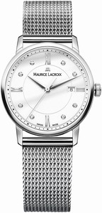 Maurice Lacroix White Quartz Watch #EL1094-SS002-150-2 (Women Watch)