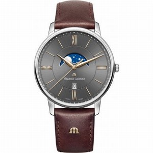 Maurice Lacroix black Dial Stainless Steel Watch # EL1108-SS001-311-1 (Men Watch)
