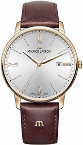 Maurice Lacroix Men's Dial Display Type : Analogue Water-restistant (bar) : 5 Diameter (without crown) in mm/inches : 38 / 15 Weight in g/ounces : 51 / 18 Watch # EL1118-PVP01-111-1 (Men Watch)