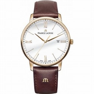 Maurice Lacroix Quartz Analog Date Brown Leather Watch # EL1118-PVP01-112-1 (Men Watch)