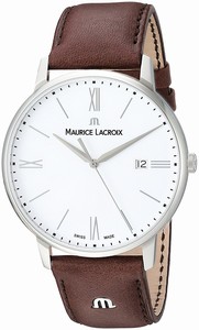 Maurice Lacroix Swiss quartz Dial color White Watch # EL1118-SS001-113-1 (Men Watch)