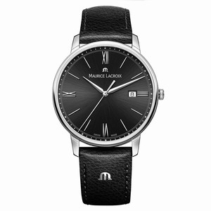 Maurice Lacroix Black Dial Stainless Steel Band Watch #EL1118-SS001-310-1 (Men Watch)