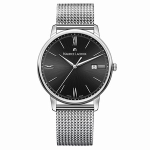 Maurice Lacroix Black Dial Stainless Steel Watch #EL1118-SS002-310-1 (Men Watch)
