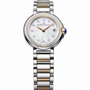 Maurice Lacroix Analog quartz Dial color Silver Watch # FA1003-PVP23-170-1 (Men Watch)
