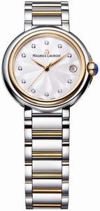 Maurice Lacroix Fiaba Quartz Diamond Dial Date Stainless Steel Watch# FA1004-PVP13-150-1 (Women Watch)