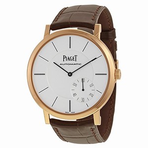 Piaget Silver Dial Fixed 18kt Rose Gold Band Watch #G0A35131 (Men Watch)