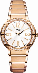 Piaget Silver Dial Rose Gold Band Watch #G0A36031 (Women Watch)