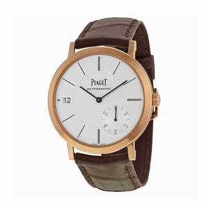 Piaget Silver Dial Fixed 18kt Rose Gold Band Watch #G0A38131 (Men Watch)