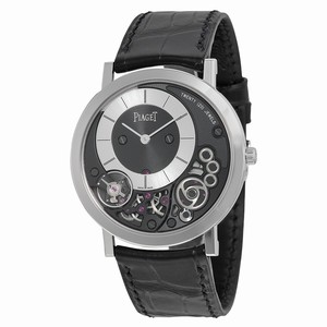 Piaget Black And Silver Hand Wind Watch #G0A39111 (Men Watch)