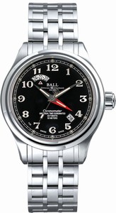 Ball Trainmaster Cleveland Express Automatic COSC Dual Time # GM1020D-SCJ-BK (Men Watch)