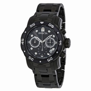 Invicta Black Quartz Watch #ILE0076A (Men Watch)