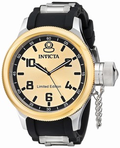 Invicta Russian Diver Analog Black Polyurethane Limited Edition Watch # ILE1438ASYB (Men Watch)