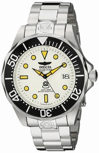 Invicta White Dial Luminescent Hands Watch #INVICTA-10640 (Men Watch)