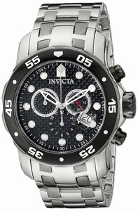 Invicta Black Dial Stainless Steel Band Watch #INVICTA-14339 (Men Watch)