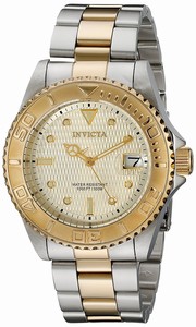 Invicta Gold Dial Stainless Steel Band Watch #INVICTA-14343 (Men Watch)