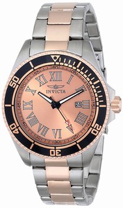 Invicta Rose Gold Dial Gold Plated Watch #INVICTA-15001 (Men Watch)