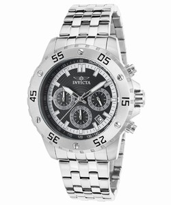 Invicta Black Dial Stainless Steel Band Watch #INVICTA-17451 (Men Watch)