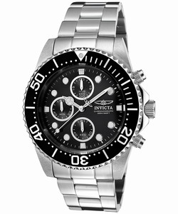 Invicta Black Dial Stainless Steel Band Watch #INVICTA-1768 (Men Watch)