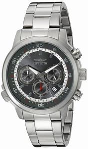 Invicta Silver-tone Dial Stainless Steel Band Watch #INVICTA-19395 (Men Watch)