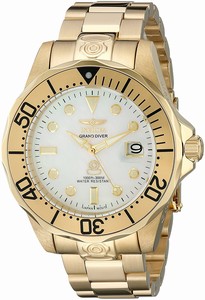 Invicta White Dial Stainless Steel Watch #INVICTA-3052 (Men Watch)