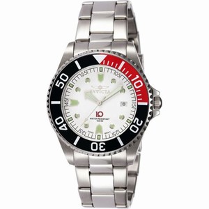 Invicta White Dial Measures Seconds Luminous Watch #INVICTA-3289 (Men Watch)