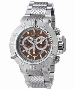 Invicta Brown Dial Stainless Steel Band Watch #INVICTA-4569 (Men Watch)