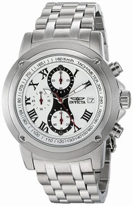 Invicta White Dial Chronograph Second-hand Tachometer Watch #INVICTA-4892 (Men Watch)