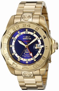 Invicta Blue Dial 18k-gold-plated Band Watch #INVICTA-5128 (Men Watch)