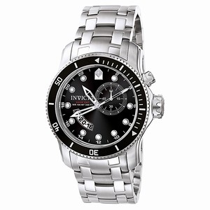 Invicta Black Dial Stainless Steel Band Watch #INVICTA-6089 (Men Watch)