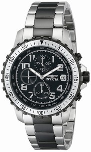 Invicta Black Dial Stainless Steel Band Watch #INVICTA-6398 (Men Watch)