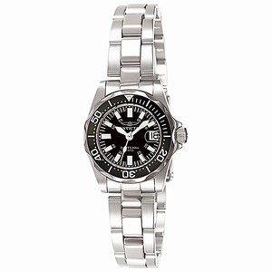 Invicta Black Dial Stainless Steel Band Watch #INVICTA-7059 (Women Watch)