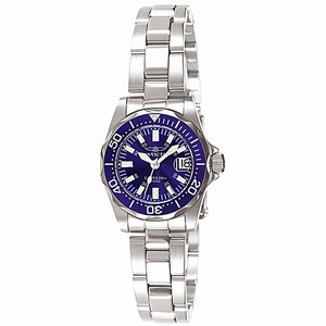 Invicta Blue Dial Stainless Steel Band Watch #INVICTA-7060 (Women Watch)