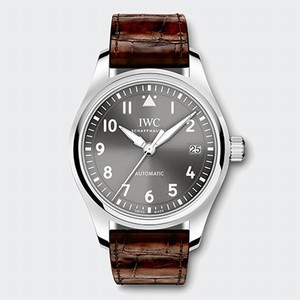 IWC Pilots Automatic Analog Date Dark Brown Leather Watch# IW324001 (Unisex Watch)