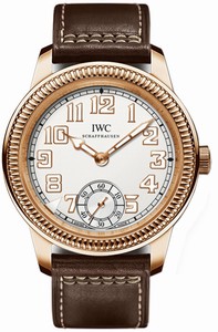 IWC Manual Wind 18kt Rose Gold Bezel Brown Leather Watch #IW325403 (Men Watch)