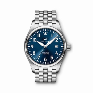 IWC Blue Dial Stainless Steel Band Watch #IW327014 (Men Watch)