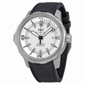 IWC Aquatimer Automatic Silver Dial Date Black Rubber Watch# IW329003 (Men Watch)