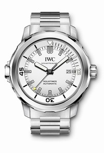 IWC Silver Dial Uni-directional Rotating Stainless Steel Band Watch #IW329004 (Men Watch)