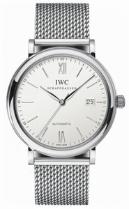 IWC Automatic Stainless Steel Silver Dial Polished Stainless Steel Band Watch #IW356505 (Men Watch)