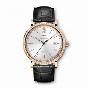 IWC Silver Automatic Watch # IW356515 (Men Watch)