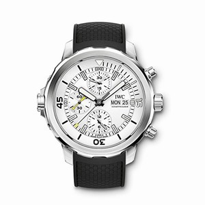 IWC Aquatimer Automatic Chronograph Day Date Black Rubber Watch # IW376801 (Men Watch)