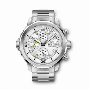 IWC Automatic Chronograph White Dial Day Date Stainless Steel Watch #IW376802 (Men Watch)