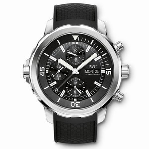 IWC Aquatimer Automatic Chronograph Day Date Black Rubber Watch# IW376803 (Men Watch)