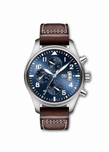IWC Automatic Pilot Le Petit Prince Chronograph Day Date Brown Leather Watch # IW377706 (Men Watch)